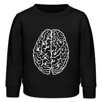 Cerveau de chat - Sweat enfant bio Stanley/Stella - noir - Devant - AI Model Kid Male (0cm)