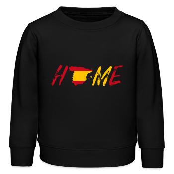 Spanien Home - Kinder Organic Sweatshirt Mini Changer von Stanley/Stella - Schwarz - Vorne - AI Model Kid Male (0cm)
