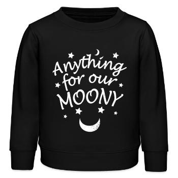 Tout pour notre Moony - Sweat enfant bio Stanley/Stella - noir - Devant - AI Model Kid Male (0cm)