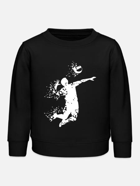 volleyball - Kinder Organic Sweatshirt Mini Changer von Stanley/Stella - Schwarz