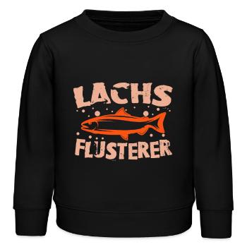 Lachs Flüsterer - Kinder Organic Sweatshirt Mini Changer von Stanley/Stella - Schwarz - Vorne - AI Model Kid Male (0cm)