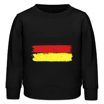 Drapeau de l’Allemagne - Sweat enfant bio Stanley/Stella - noir - Devant - AI Model Kid Male (0cm)