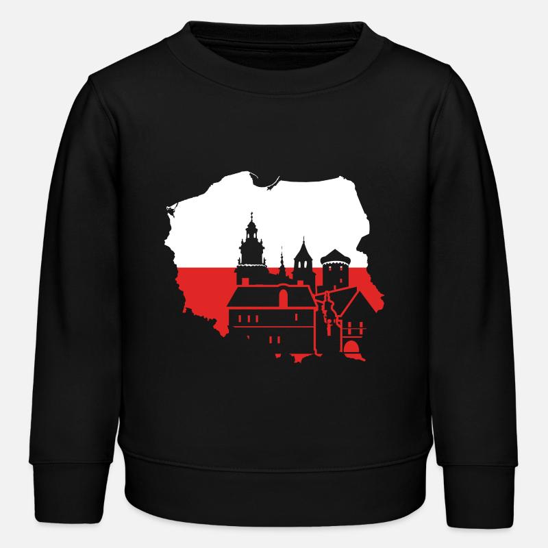 Pologne cracovie - Sweat enfant bio Stanley/Stella - noir
