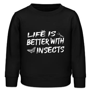 Insectes - Sweat enfant bio Stanley/Stella - noir - Devant - AI Model Kid Male (0cm)