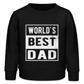 Best Dad - Kids Organic Sweatshirt by Stanley/Stella - black - Front - AI Model Kid Male (0cm)