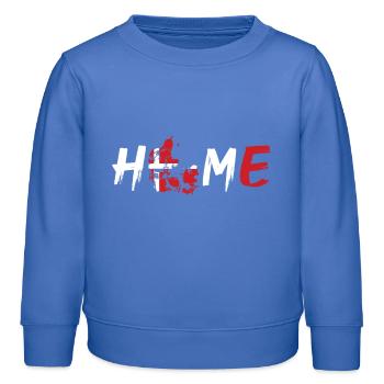 Dänemark Home - Kinder Organic Sweatshirt Mini Changer von Stanley/Stella - carolina Blue - Vorne - AI Model Kid Female (0cm)