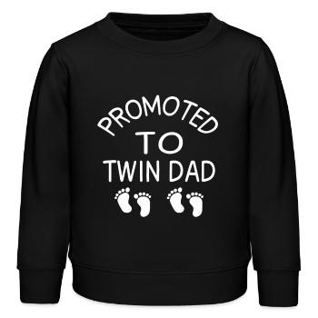 Twin Dad - Kinder Organic Sweatshirt Mini Changer von Stanley/Stella - Schwarz - Vorne - AI Model Kid Male (0cm)