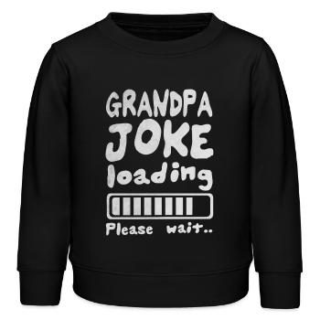 Grandpa joke - Kinder Organic Sweatshirt Mini Changer von Stanley/Stella - Schwarz - Vorne - AI Model Kid Male (0cm)