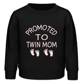 Twin Mom - Kinder Organic Sweatshirt Mini Changer von Stanley/Stella - Schwarz - Vorne - AI Model Kid Male (0cm)