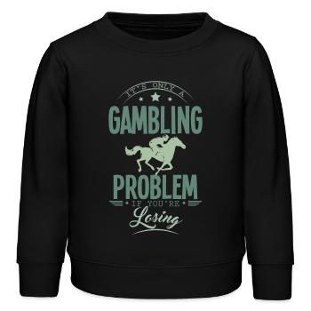 Courses de chevaux Gambling - Sweat enfant bio Stanley/Stella - noir - Devant - AI Model Kid Male (0cm)