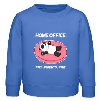 Home Office - Kinder Organic Sweatshirt Mini Changer von Stanley/Stella - carolina Blue - Vorne - AI Model Kid Female (0cm)