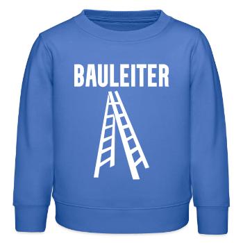 Bauleiter Leiter Wortspiel - Kinder Organic Sweatshirt Mini Changer von Stanley/Stella - carolina Blue - Vorne - AI Model Kid Female (0cm)