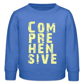Explore every aspect of COMPREHENSIVE - Kids Organic Sweatshirt by Stanley/Stella - carolina blue - Front - AI Model Kid Female (0cm)