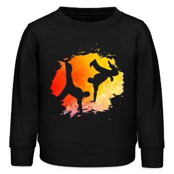 Capoeira - Sweat enfant bio Stanley/Stella - noir - Devant - AI Model Kid Male (0cm)
