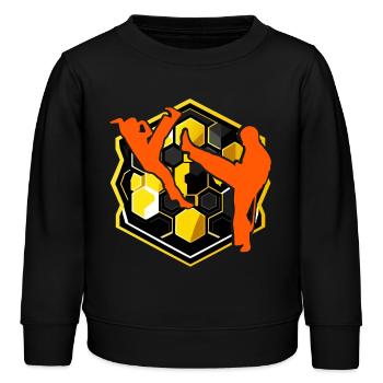 Capoeira - Sweat enfant bio Stanley/Stella - noir - Devant - AI Model Kid Male (0cm)