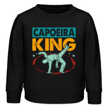 Capoeira König - Kinder Organic Sweatshirt Mini Changer von Stanley/Stella - Schwarz - Vorne - AI Model Kid Male (0cm)