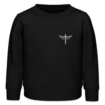 Jésus-Christ Christianisme Dieu Bible - Sweat enfant bio Stanley/Stella - noir - Devant - AI Model Kid Male (0cm)