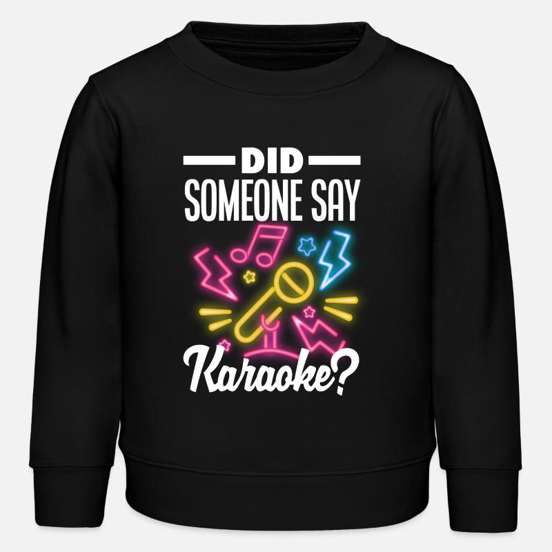 Did someone say karaoke? - Kids Organic Sweatshirt by Stanley/Stella - black