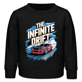 Infinite Drift - Autorennen - Kinder Organic Sweatshirt Mini Changer von Stanley/Stella - Schwarz - Vorne - AI Model Kid Male (0cm)
