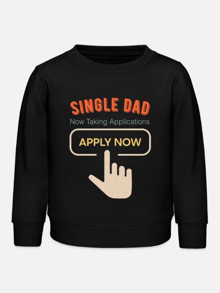 Single Dad funny cool - Kinder Organic Sweatshirt Mini Changer von Stanley/Stella - Schwarz