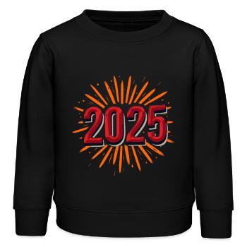 2025 - Kinder Organic Sweatshirt Mini Changer von Stanley/Stella - Schwarz - Vorne - AI Model Kid Male (0cm)