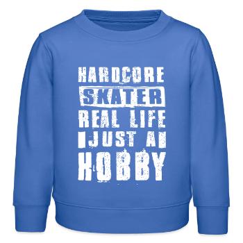 Skateboard Art For Boys Girls Men Skateboard Gifts - Kinder Organic Sweatshirt Mini Changer von Stanley/Stella - carolina Blue - Vorne - AI Model Kid Female (0cm)