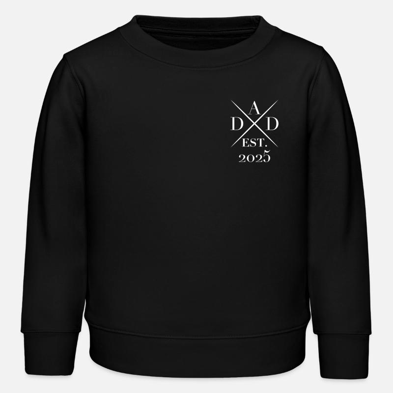 Dad Dad Dad 2025 Gift - Kids Organic Sweatshirt by Stanley/Stella - black