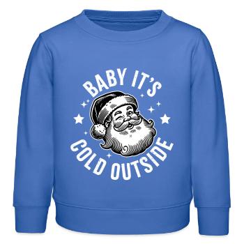 Bébé, il fait froid dehors - Sweat enfant bio Stanley/Stella - carolina blue - Devant - AI Model Kid Female (0cm)