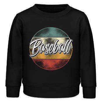Baseball - Kinder Organic Sweatshirt Mini Changer von Stanley/Stella - Schwarz - Vorne - AI Model Kid Male (0cm)