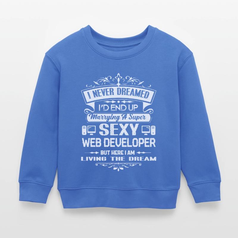 Web Developer Marrying A Web Developer Kids Organic Sweatshirt by Stanley/Stella