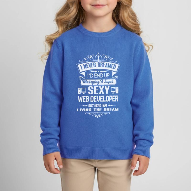 Web Developer Marrying A Web Developer Kids Organic Sweatshirt by Stanley/Stella