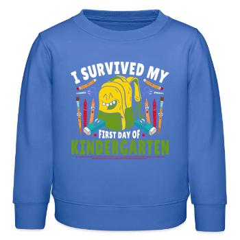 Kindergarten Pre K Early Learning Kindergartentag - Kinder Organic Sweatshirt Mini Changer von Stanley/Stella - carolina Blue - Vorne - AI Model Kid Female (0cm)