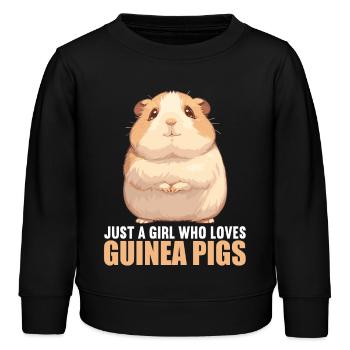 Meerschweinchen - Kinder Organic Sweatshirt Mini Changer von Stanley/Stella - Schwarz - Vorne - AI Model Kid Male (0cm)
