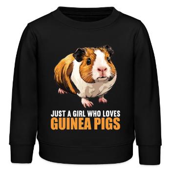 Meerschweinchen - Kinder Organic Sweatshirt Mini Changer von Stanley/Stella - Schwarz - Vorne - AI Model Kid Male (0cm)