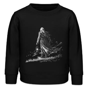 MYSTIC JOURNEY - Kids Organic Sweatshirt by Stanley/Stella - black - Front - AI Model Kid Male (0cm)