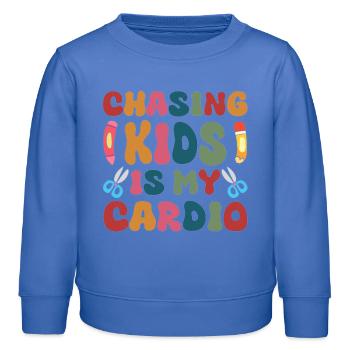 Maternelle Enseignant Garde d’enfants Chasse Enfants est - Sweat enfant bio Stanley/Stella - carolina blue - Devant - AI Model Kid Female (0cm)