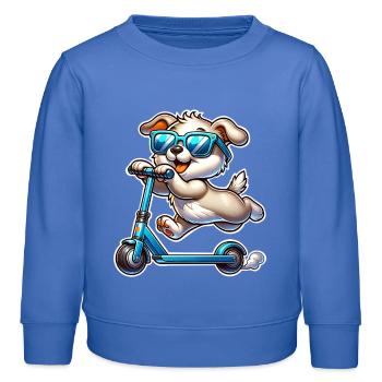 Trottinettes E-Scooters E-Scooters - Sweat enfant bio Stanley/Stella - carolina blue - Devant - AI Model Kid Female (0cm)