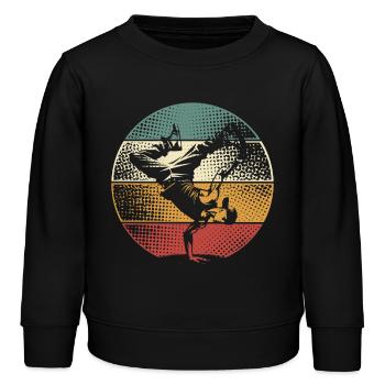 Breakdance - Kinder Organic Sweatshirt Mini Changer von Stanley/Stella - Schwarz - Vorne - AI Model Kid Male (0cm)