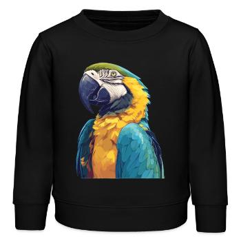 L’ère de l’ara - Sweat enfant bio Stanley/Stella - noir - Devant - AI Model Kid Male (0cm)