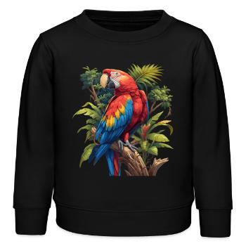 L’ère de l’ara - Sweat enfant bio Stanley/Stella - noir - Devant - AI Model Kid Male (0cm)