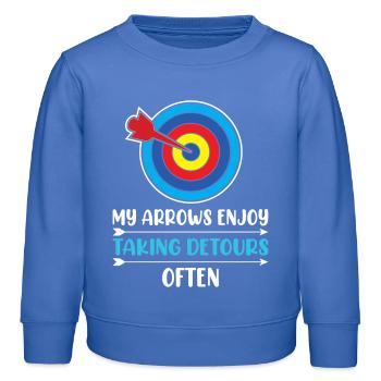 Bogenschießen Bogenschütze - Kinder Organic Sweatshirt Mini Changer von Stanley/Stella - carolina Blue - Vorne - AI Model Kid Female (0cm)