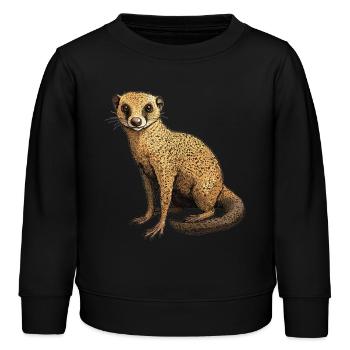 La mangouste de mangouste - Sweat enfant bio Stanley/Stella - noir - Devant - AI Model Kid Male (0cm)