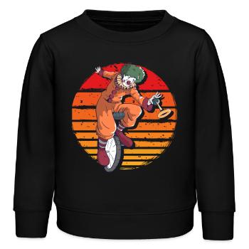 Clown - Sweat enfant bio Stanley/Stella - noir - Devant - AI Model Kid Male (0cm)