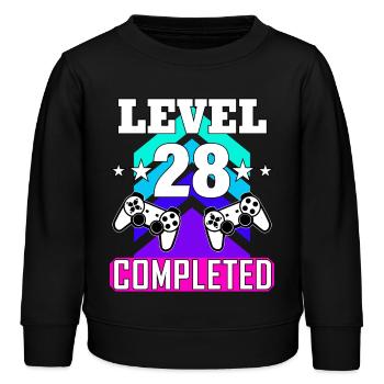 anniversaire de jeu haha comme c’est drôle - Sweat enfant bio Stanley/Stella - noir - Devant - AI Model Kid Male (0cm)