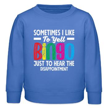 Joueur de bingo Citation drôle Conception - Sweat enfant bio Stanley/Stella - carolina blue - Devant - AI Model Kid Female (0cm)