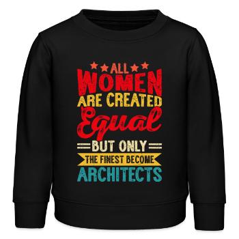 Architect - Kids Organic Sweatshirt by Stanley/Stella - black - Front - AI Model Kid Male (0cm)
