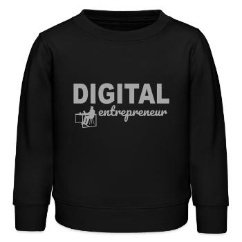 Digital Entrepreneur - Kinder Organic Sweatshirt Mini Changer von Stanley/Stella - Schwarz - Vorne - AI Model Kid Male (0cm)
