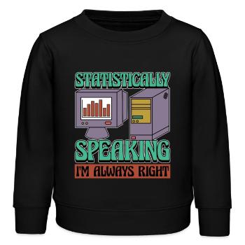 Statisticien Statistiquement parlant Analyse de données - Sweat enfant bio Stanley/Stella - noir - Devant - AI Model Kid Male (0cm)