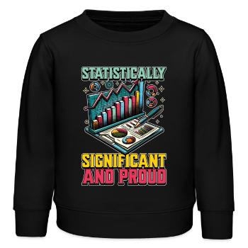 Statisticien Comptable statistiquement significatif - Sweat enfant bio Stanley/Stella - noir - Devant - AI Model Kid Male (0cm)