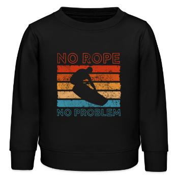 Wakeboard - Kinder Organic Sweatshirt Mini Changer von Stanley/Stella - Schwarz - Vorne - AI Model Kid Male (0cm)